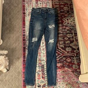 size 4 long american eagle skinny jeans